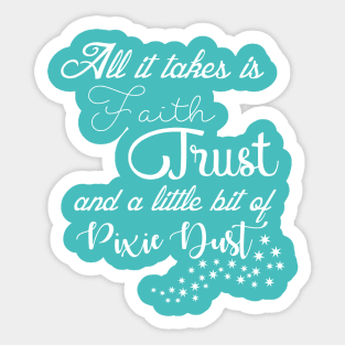 Faith and Trust Sticker